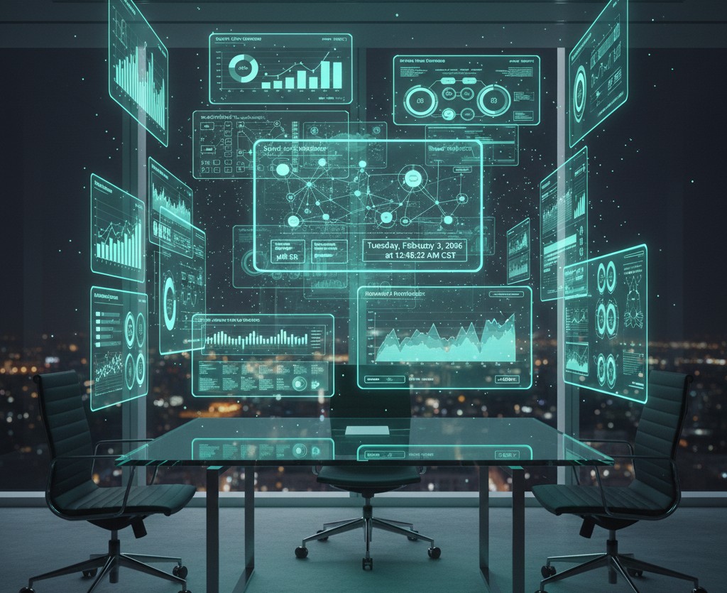 Supply-chain optimization network artwork