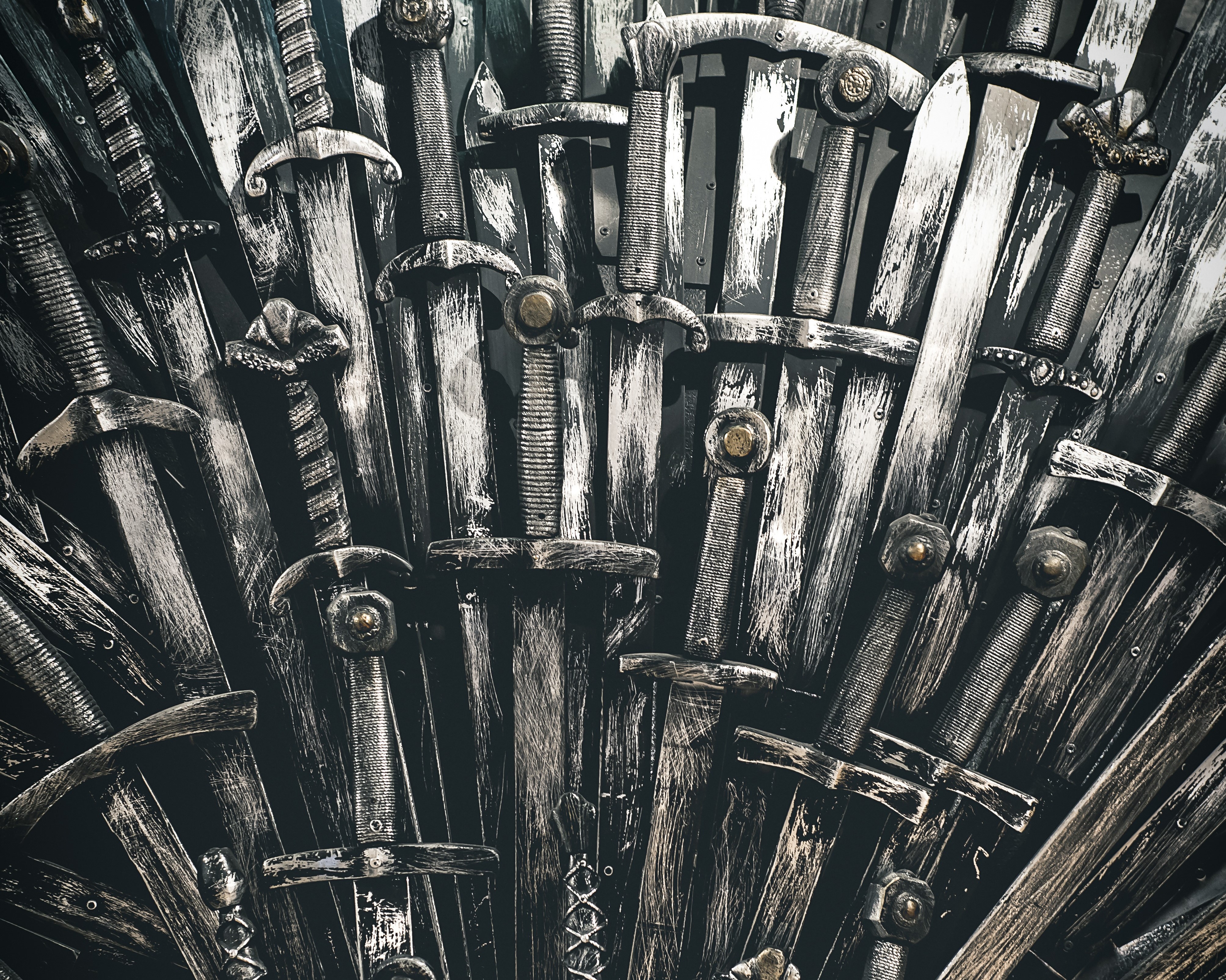 Crossed medieval swords representing Game of Thrones